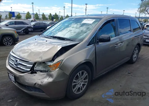 2013 Honda Odyssey Ex-L z USA, uszkodzony, nr VIN 5FNRL5H69DB074254